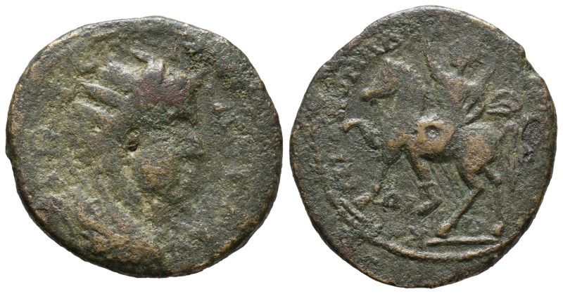 Trebonianus Gallus (251-253). Bithynia, Nicomedia. Æ (24mm, 6.20g). Radiate, dra...