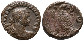 Aurelian (270-275). Egypt, Alexandria. BI Tetradrachm (20mm, 7.04g), year 5 (AD 273/4). Laureate and cuirassed bust r. R/ Eagle standing l., head r., ...