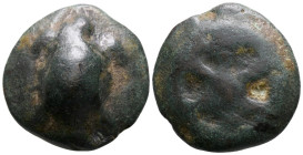 Anonymous. Rome. Circa 230 BC. Æ Sextans (27 mm 23,75 g). Obv. Tortoise. Rev. Wheel of six spokes. Crawford 24/7; HNItaly 330; RBW 37.