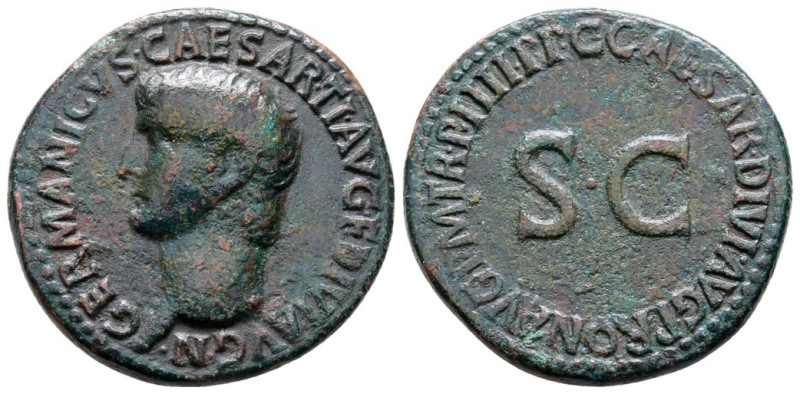 Germanicus (died AD 19). Æ As (29 mm 11,96 g), Rome, under Gaius (Caligula), 40-...