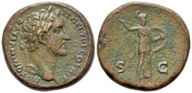 Antoninus Pius, 138-161. AE Sestertius (30mm, 28.13g, 12 h), Rome. Obv. ANTONINVS AVG PIVS P P TR P COS IIII Laureate head of Antoninus Pius to right....