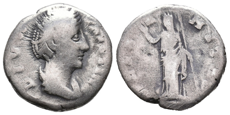 Diva Faustina Senior (died AD 140/1). AR Denarius (16mm, 2.97g). Rome, c. 146-16...