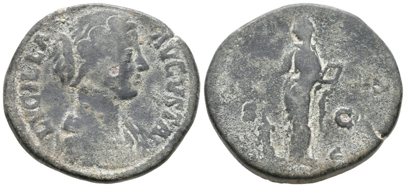 Lucilla (Augusta, 164-182). Æ Sestertius (28mm, 23.45g). Rome, 161-2. Draped bus...