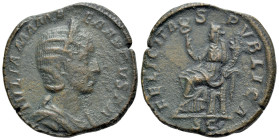 Julia Mamaea (Augusta, 222-235). Æ Sestertius (29mm. 19.16g, 12h), Rome, 230. Obv. IVLIA MAMAEA AVGVSTA Draped bust of Julia Mamaea to right. Rev. FEL...
