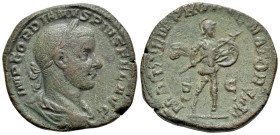 Gordian III (238-244.) Æ Sestertius (Bronze, 30mm, 18.61g, 12 h), Rome, 243-244. Obv. IMP GORDIANVS PIVS FEL AVG Laureate, draped and cuirassed bust o...