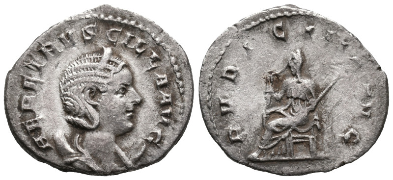 Otacilia Severa (Augusta, 244-249). AR Antoninianus (20mm, 3.12g). Rome, AD 245....