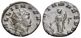 Gallienus (253-268). Antoninianus (19mm, 2.97g, 1h). Rome. Radiate, draped and cuirassed bust r. R/FORTVNA REDVX / S. Fortuna standing left, holding r...