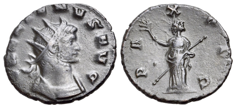 Gallienus (253-268). Antoninianus (18mm, 2.72g, 12h). Siscia. Radiate, cuirassed...