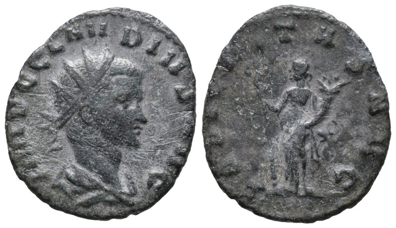 Claudius II (268-270). Antoninianus (19mm, 3.19g). Rome. Radiate, draped and cui...