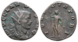 Claudius II (268-270). Antoninianus (19mm 2.69g). Rome, 268-9. Radiate, draped and cuirassed bust r. R/ Jupiter standing r., holding sceptre and thund...