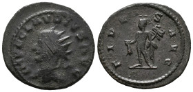 Claudius II (268-270). Antoninianus (23mm, 3.90g). Antioch. Radiate head l. R/ Mercury standing l., holding purse and caduceus. RIC V online 1064. Goo...