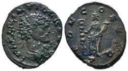Quintillus (AD 270). Antoninianus (19mm, 2.86g). Mediolanum. Radiate, draped and cuirassed bust r. R/ Concordia standing l., holding signum and cornuc...