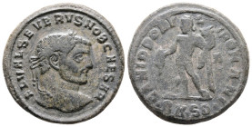 Severus II, Caesar, 305-306. Æ Follis (27 mm 10,97 g), Serdica. Obv. FL VAL SEVERVS NOB CAESAR Laureate head of Severus II right. Rev. GENIO POPVLI RO...