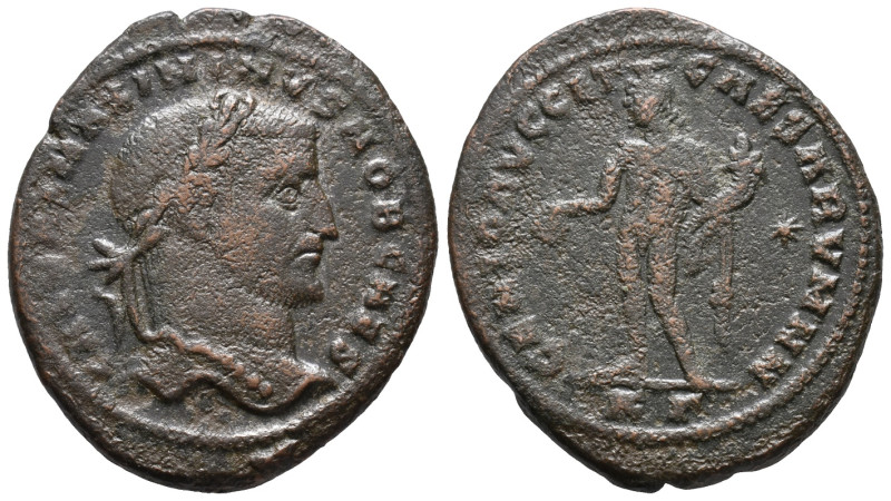 Maximinus II (Caesar, 305-309). Æ Follis (29mm, 8.77g). Cyzicus. Laureate head r...