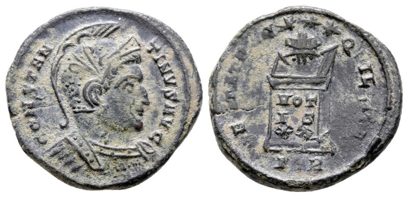 Constantine I (307/310-337). Æ Follis (19 mm, 3.2 g), Treveri, 321. Obv. CONSTAN...