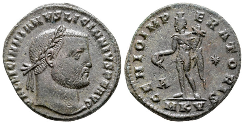 Licinius I, 308-324. Æ Follis (25 mm, 6.72 g), Cyzicus, 309-310. Obv. VAL LICINN...