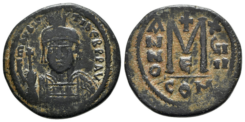 Maurice Tiberius (582-602). Æ 40 Nummi (30mm, 12.35g, 12h). Constantinople, year...
