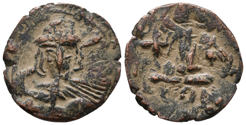 Constantine IV Pogonatus (668-685). Æ 10 Nummi (21mm, 3.60g). Constantinople. He...