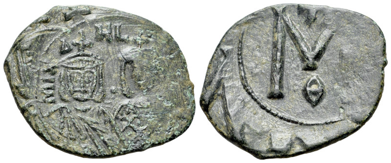 Michael II and Theophilus (820-829). Æ 40 Nummi (26mm, 4.03g, 6h). Syracuse, 821...