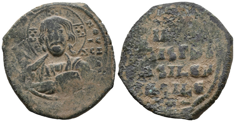 Anonymous, time of Basil II and Constantine VIII (c. 976-1025). Æ 40 Nummi (30mm...