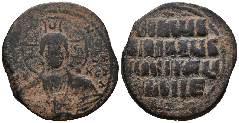 Anonymous, time of Basil II and Constantine VIII, c. 1020-1028. Æ 40 Nummi (31.5...