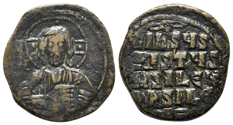 Anonymous, time of Basil II and Constantine VIII, c. 1020-1028. Æ 40 Nummi (28mm...