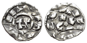 Italy, Lucca. Enrico III, IV o V (1004-1024). AR Denaro (15mm, 1.01g, 1h). Biaggi 1056; Metcalf Crusades 10-15.