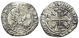 Italy, Napoli. Roberto d’Angiò (1309-1343). AR Gigliato (24mm, 3.66g, 12h). +ROBERT⋅DEI⋅GRA⋅IERL’⋅ET⋅SICIL’⋅REX, Roberto seated facing, holding lis-ti...
