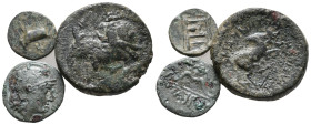 Lot of 3 Greek Æ coins, to be catalog. LOT SOLD AS IS, NO RETURN
