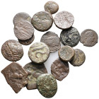 Mixed lot of 17 Greek, Roman and Byzantine Æ and AR coins, to be catalog. LOT SOLD AS IS, NO RETURN
