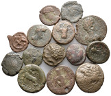 Mixed lot of 14 Greek, Roman and Byzantine Æ coins, to be catalog. LOT SOLD AS IS, NO RETURN
