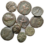 Mixed lot of 10 Greek, Roman and Byzantine Æ coins, to be catalog. LOT SOLD AS IS, NO RETURN