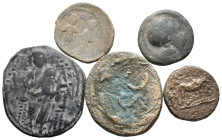 Lot of 5 Roman Provincial Æ and PB coins and Tesserae, to be catalog. LOT SOLD AS IS, NO RETURN