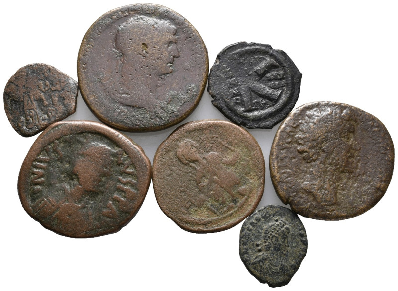 Mixed lot of 8 Roman and Byzantine Æ coins, to be catalog. LOT SOLD AS IS, NO RE...