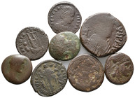 Mixed lot of 8 Roman and Byzantine Æ coins, to be catalog. LOT SOLD AS IS, NO RETURN