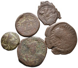 Mixed lot of 5 Roman and Byzantine Æ coins, to be catalog. LOT SOLD AS IS, NO RETURN