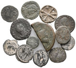 Mixed lot of 13 Roman and Medieval Æ coins, to be catalog. LOT SOLD AS IS, NO RETURN