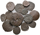 Lot of 13 Byzantine and Islamic Æ coins, to be catalog. LOT SOLD AS IS, NO RETURN