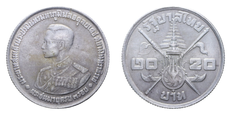 TAILANDIA 20 BATH 1963 AG. 20,01 GR. SPL+