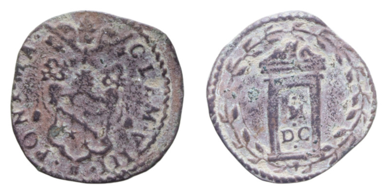 ROMA CLEMENTE VIII (1592-1605) QUATTRINO CU. 3,59 GR.