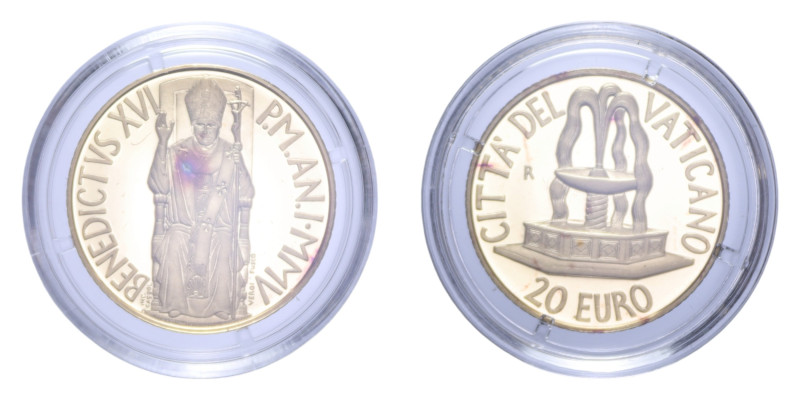 GIOVANNI PAOLO II (1978-2005) 20 EURO 2005 IL BATTESIMO AU. 6 GR. IN COFANETTO P...