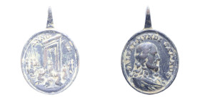 MEDAGLIETTA VOTIVA (PERIODO 1500/1800) CU. 4,03 GR.