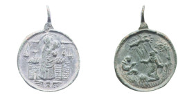 MEDAGLIETTA VOTIVA (PERIODO 1500/1800) CU. 2,53 GR.