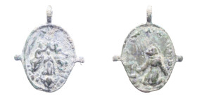 MEDAGLIETTA VOTIVA (PERIODO 1500/1800) CU. 3,02 GR.