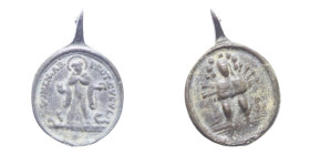MEDAGLIETTA VOTIVA (PERIODO 1500/1800) CU. 2,58 GR.