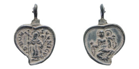 MEDAGLIETTA VOTIVA (PERIODO 1500/1800) CU. 1,63 GR.
