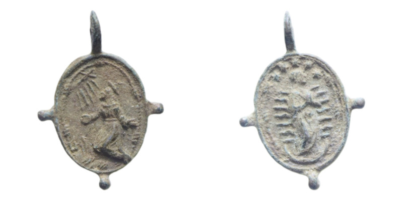 MEDAGLIETTA VOTIVA (PERIODO 1500/1800) CU. 1,01 GR.