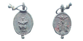 MEDAGLIETTA VOTIVA (PERIODO 1500/1800) CU. 2,10 GR.