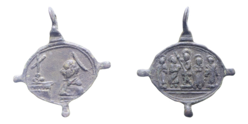MEDAGLIETTA VOTIVA (PERIODO 1500/1800) CU. 1,08 GR.