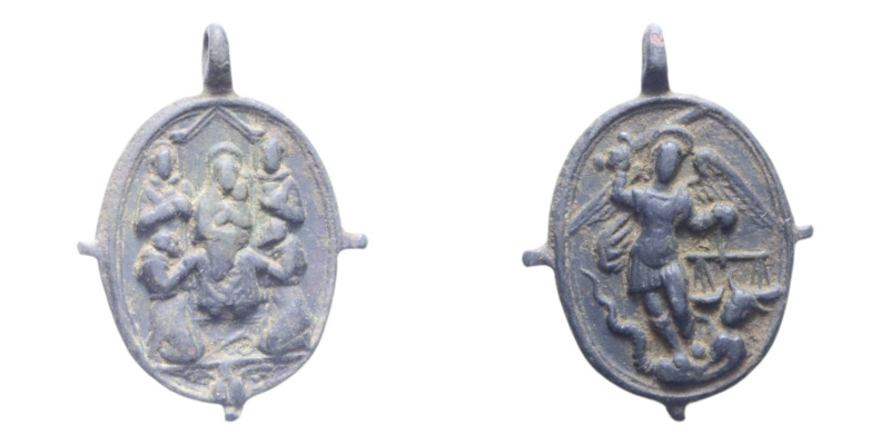 MEDAGLIETTA VOTIVA (PERIODO 1500/1800) CU. 3,99 GR.